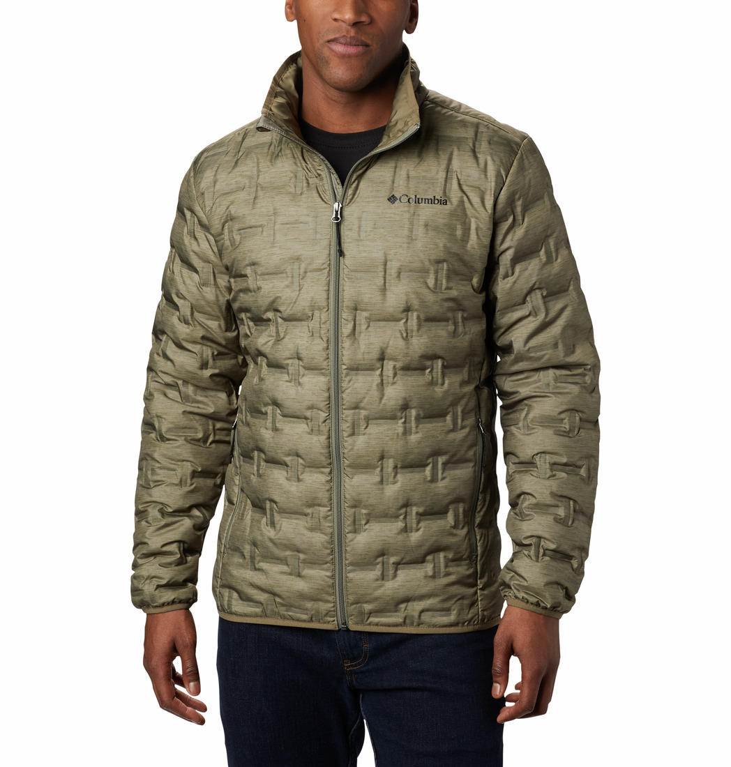 Columbia Men Olive Delta Ridge Down Jacket