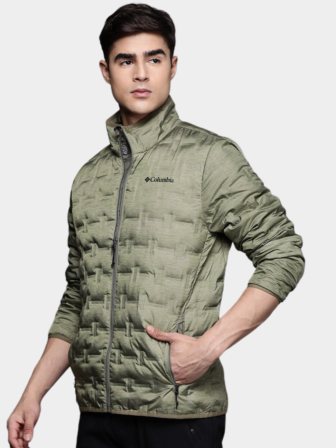 Columbia Men Olive Delta Ridge Down Jacket