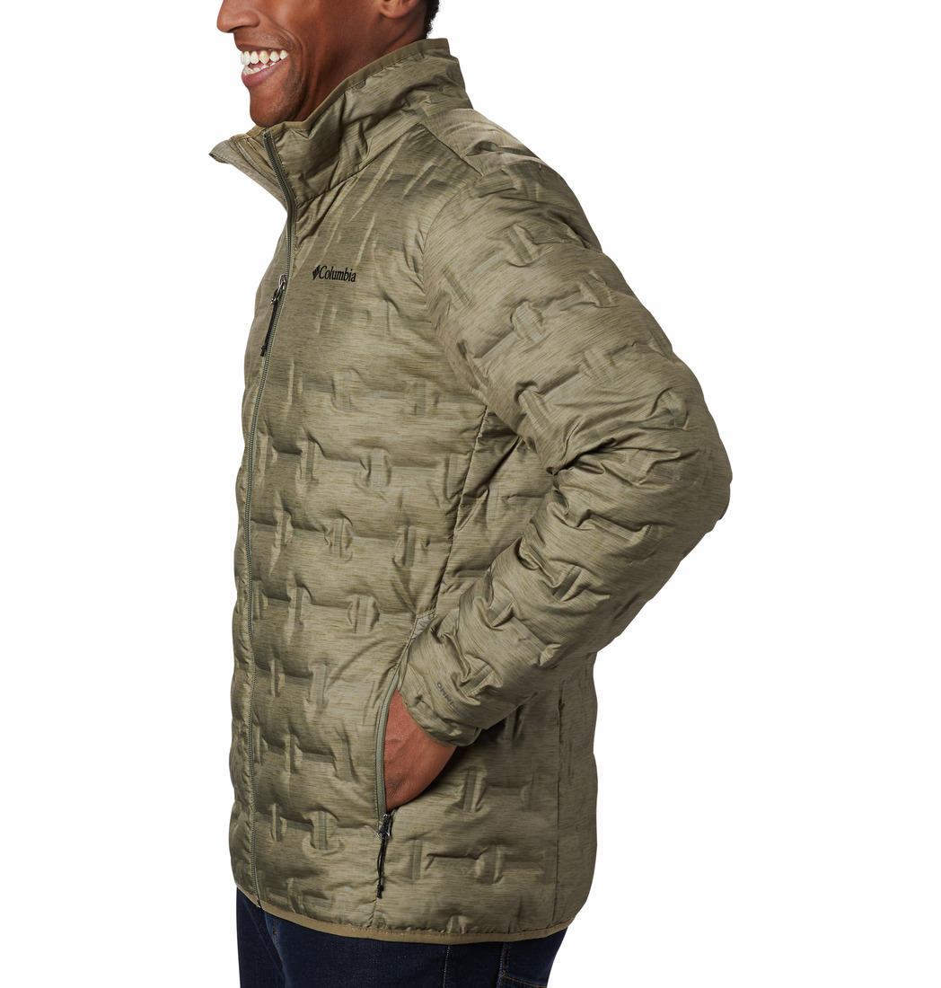 Columbia Men Olive Delta Ridge Down Jacket