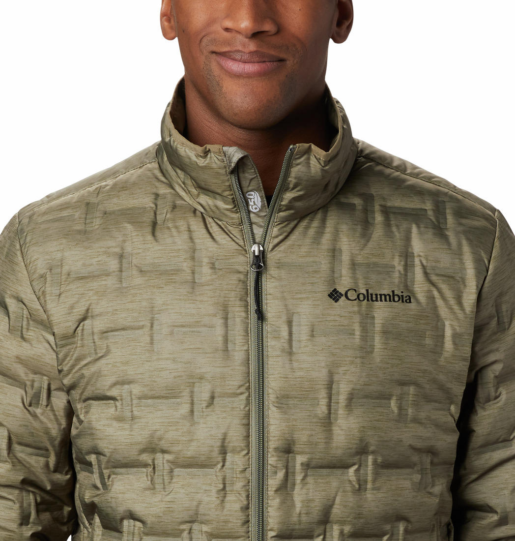 Columbia Men Olive Delta Ridge Down Jacket