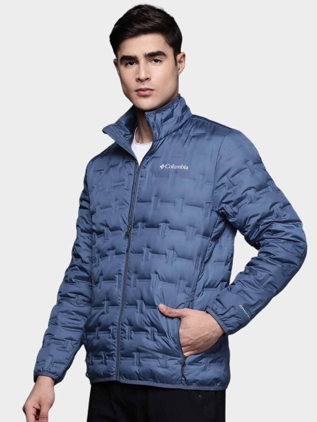 Columbia Men Navy Blue Delta Ridge Down Jacket