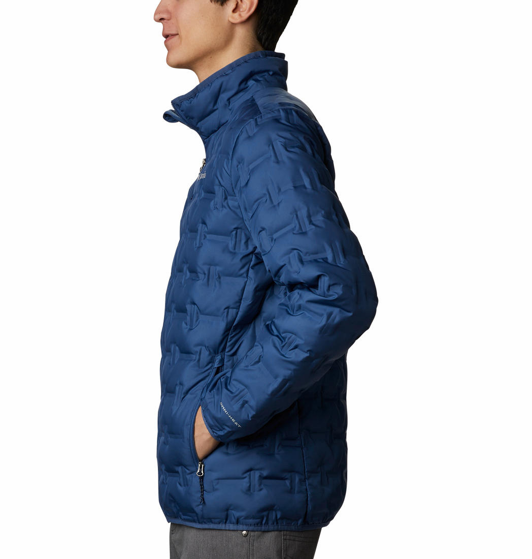Columbia Men Navy Blue Delta Ridge Down Jacket