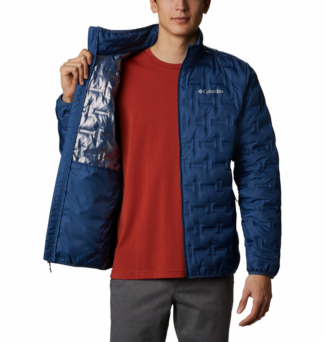 Columbia Men Navy Blue Delta Ridge Down Jacket