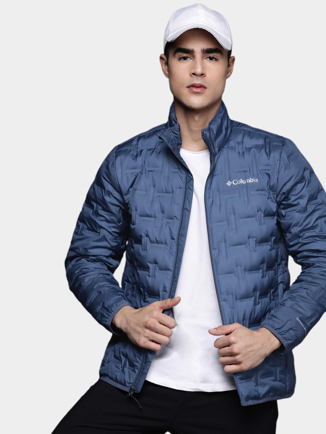 Columbia Men Navy Blue Delta Ridge Down Jacket