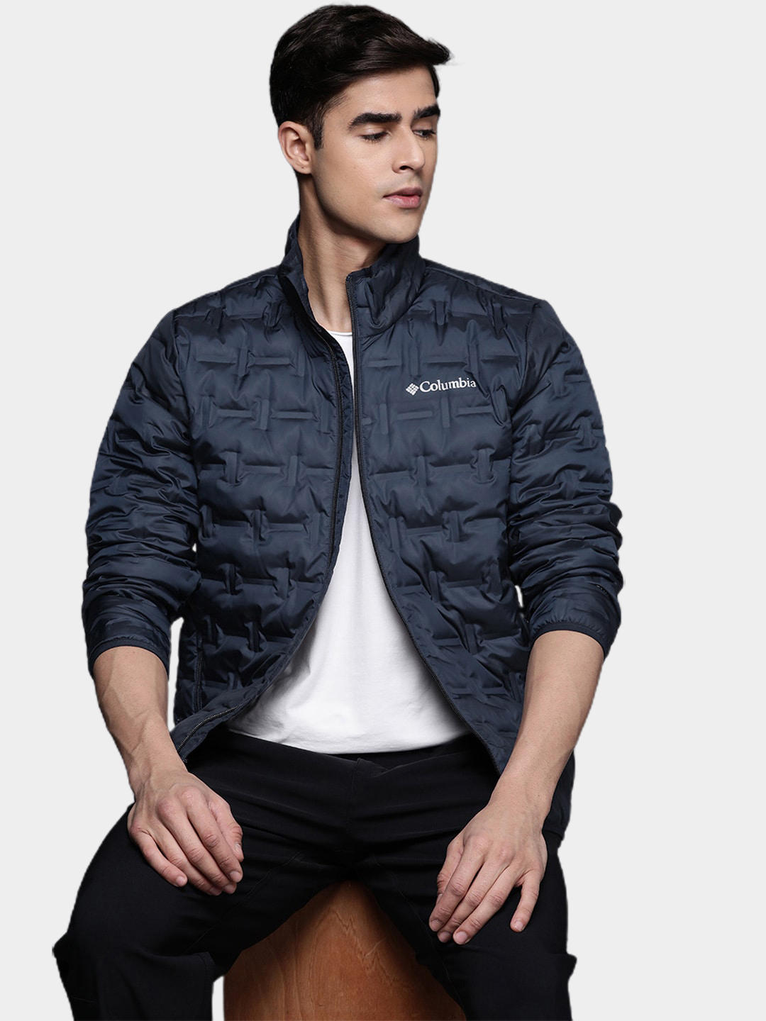 Columbia Men Blue Delta Ridge Down Jacket