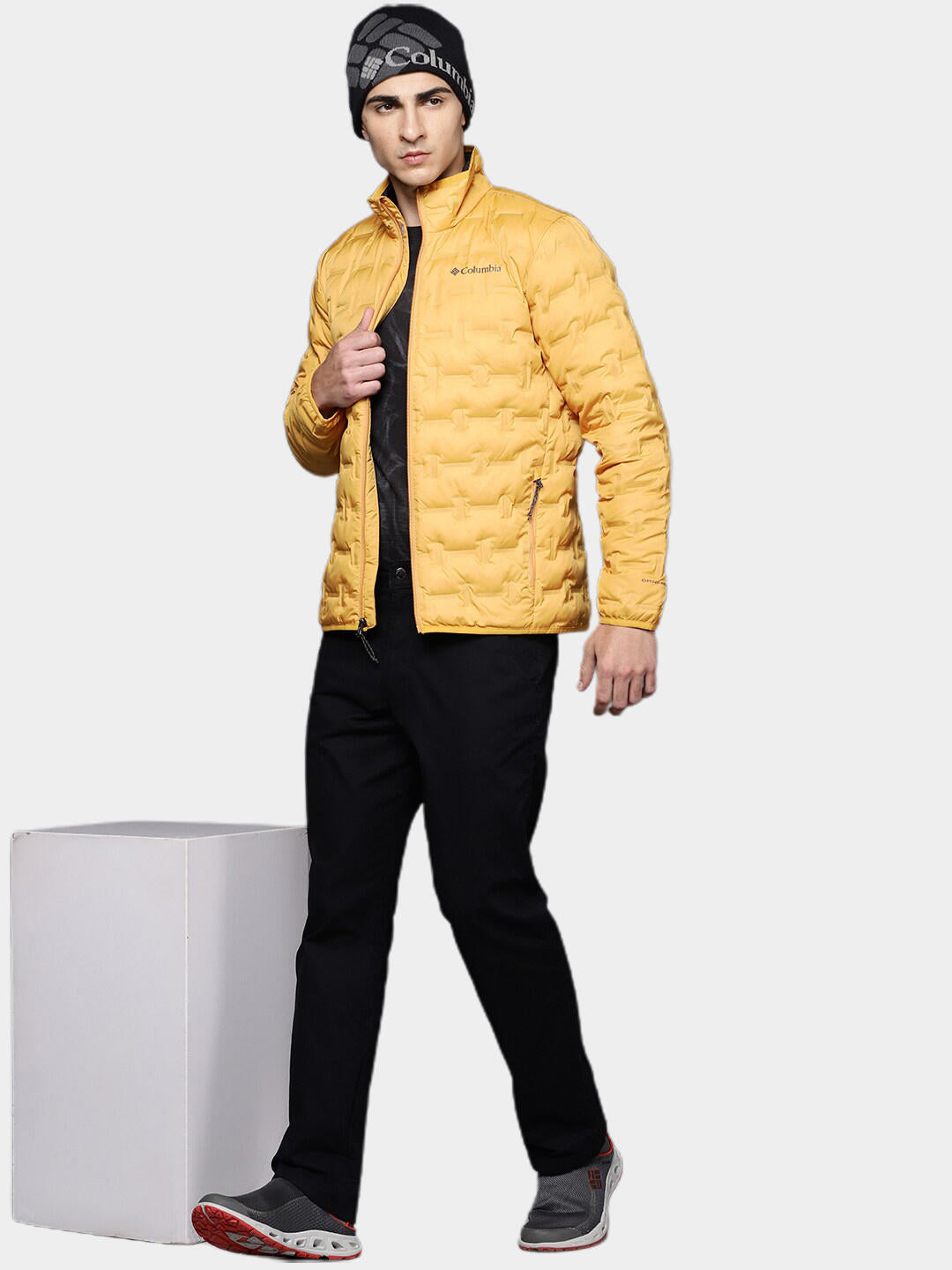 Columbia Men Yellow Delta Ridge Down Jacket