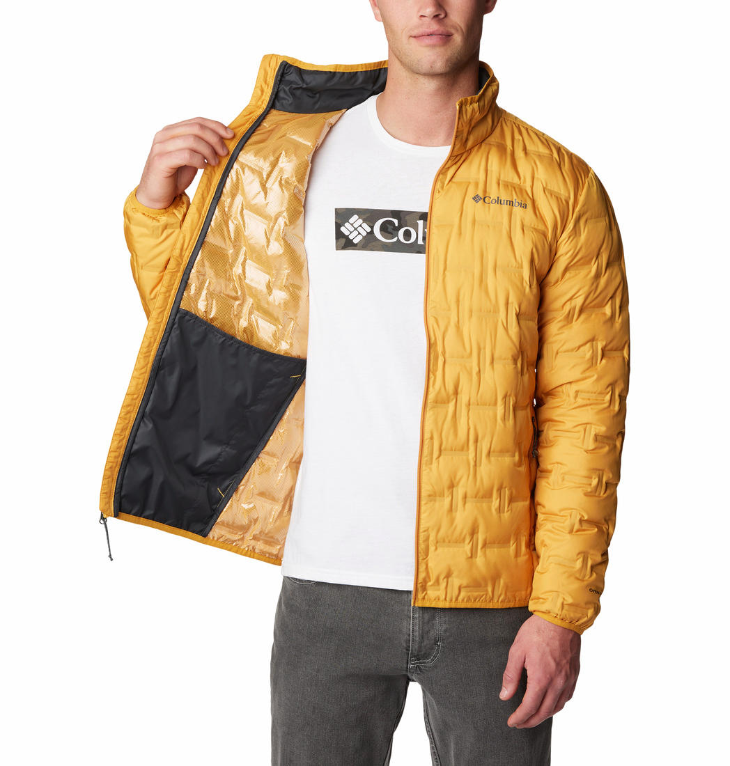 Columbia Men Yellow Delta Ridge Down Jacket