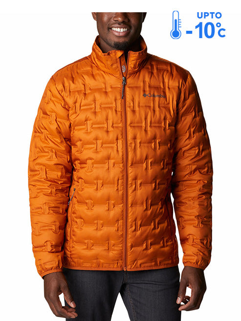 Columbia Men Orange Omni-Heat Reflective Delta Ridge Down Jacket