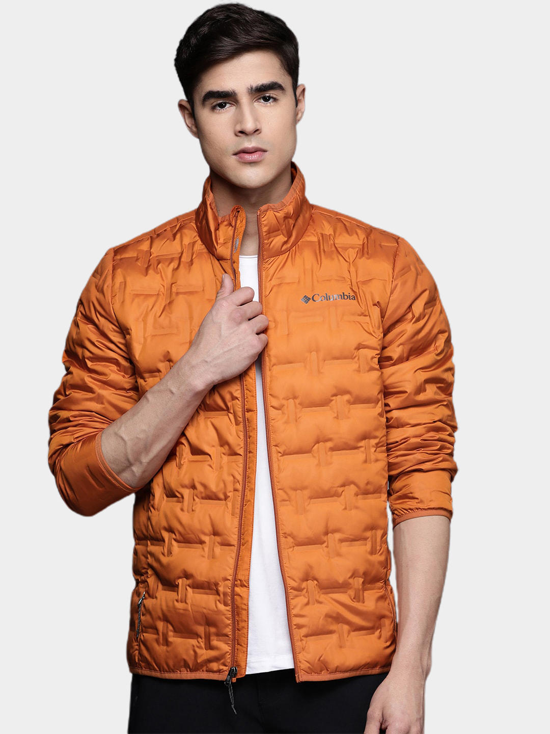 Columbia Men Orange Delta Ridge Down Jacket