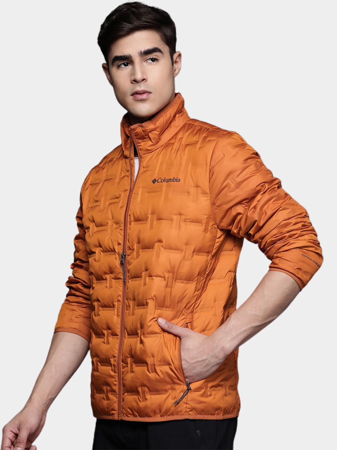 Columbia Men Orange Delta Ridge Down Jacket