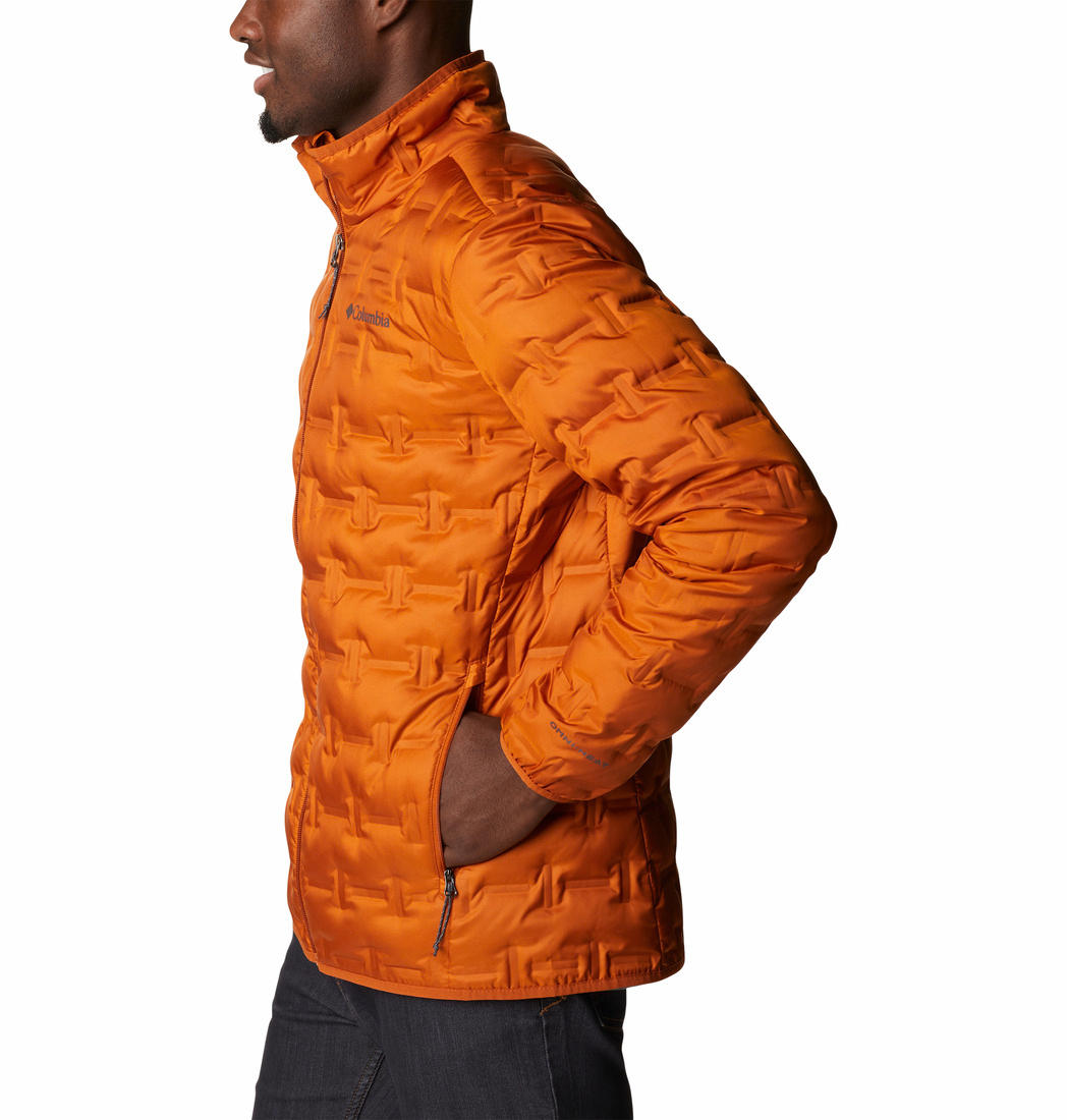 Columbia Men Orange Delta Ridge Down Jacket