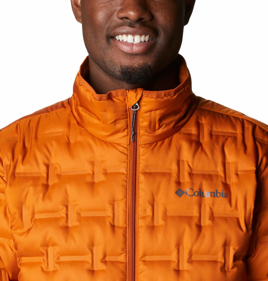 Columbia Men Orange Delta Ridge Down Jacket