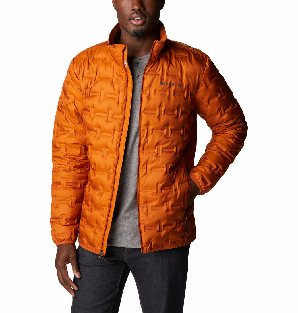 Columbia Men Orange Delta Ridge Down Jacket