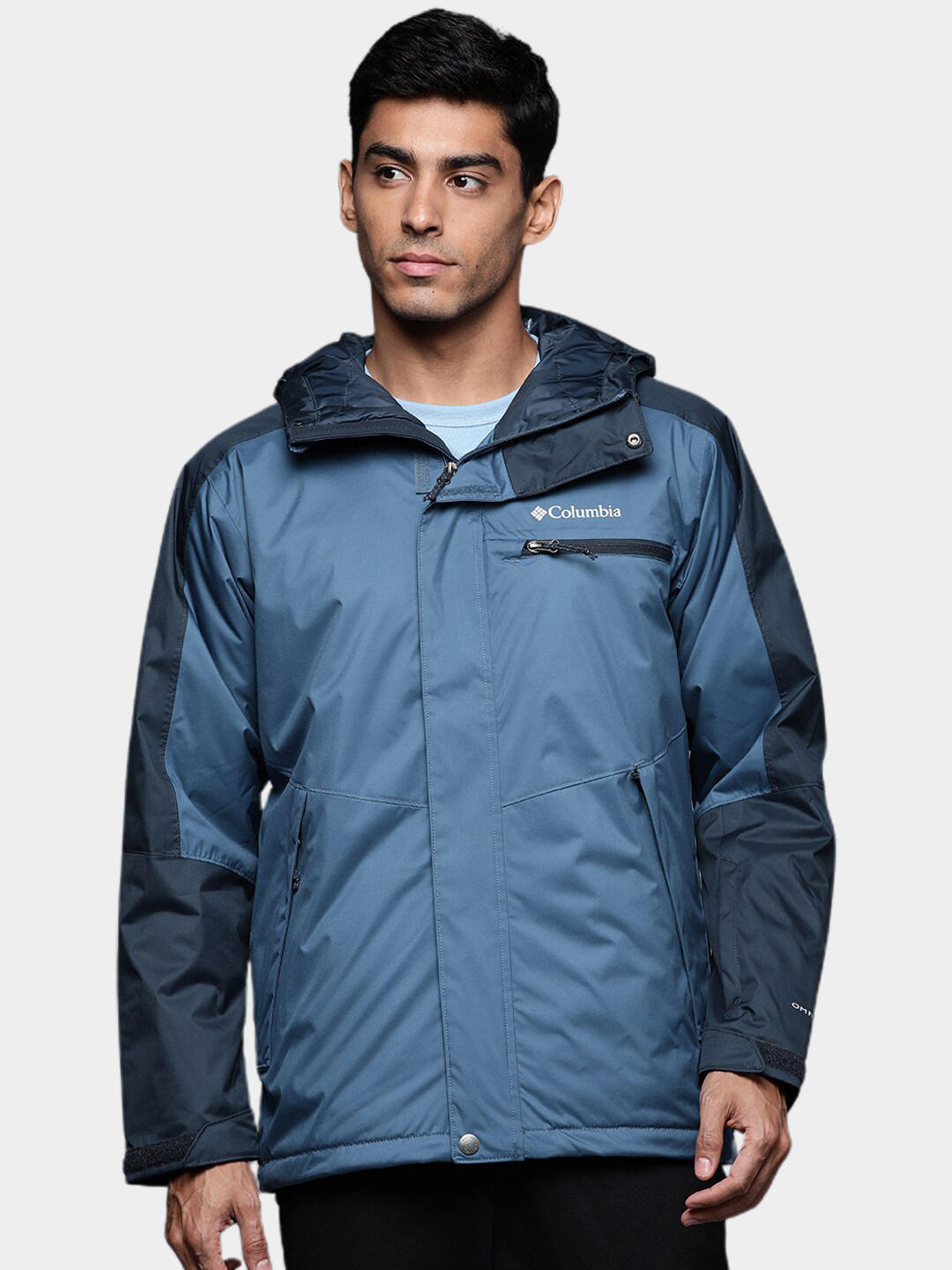 Columbia Men Navy Blue Valley Point Jacket