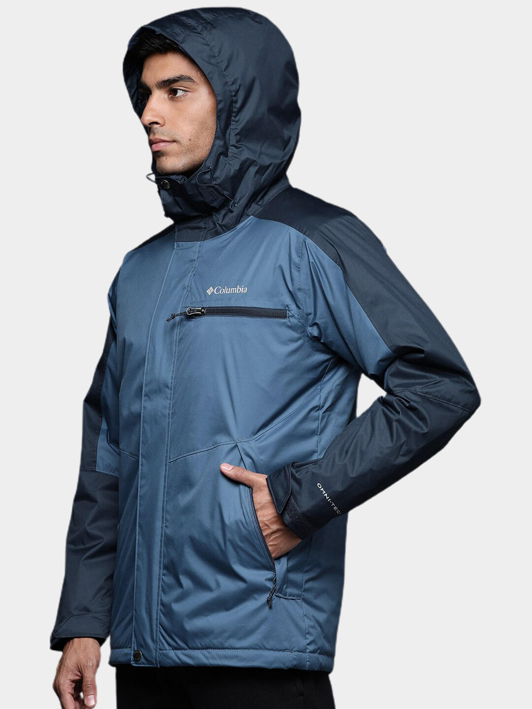 Columbia Men Navy Blue Valley Point Jacket