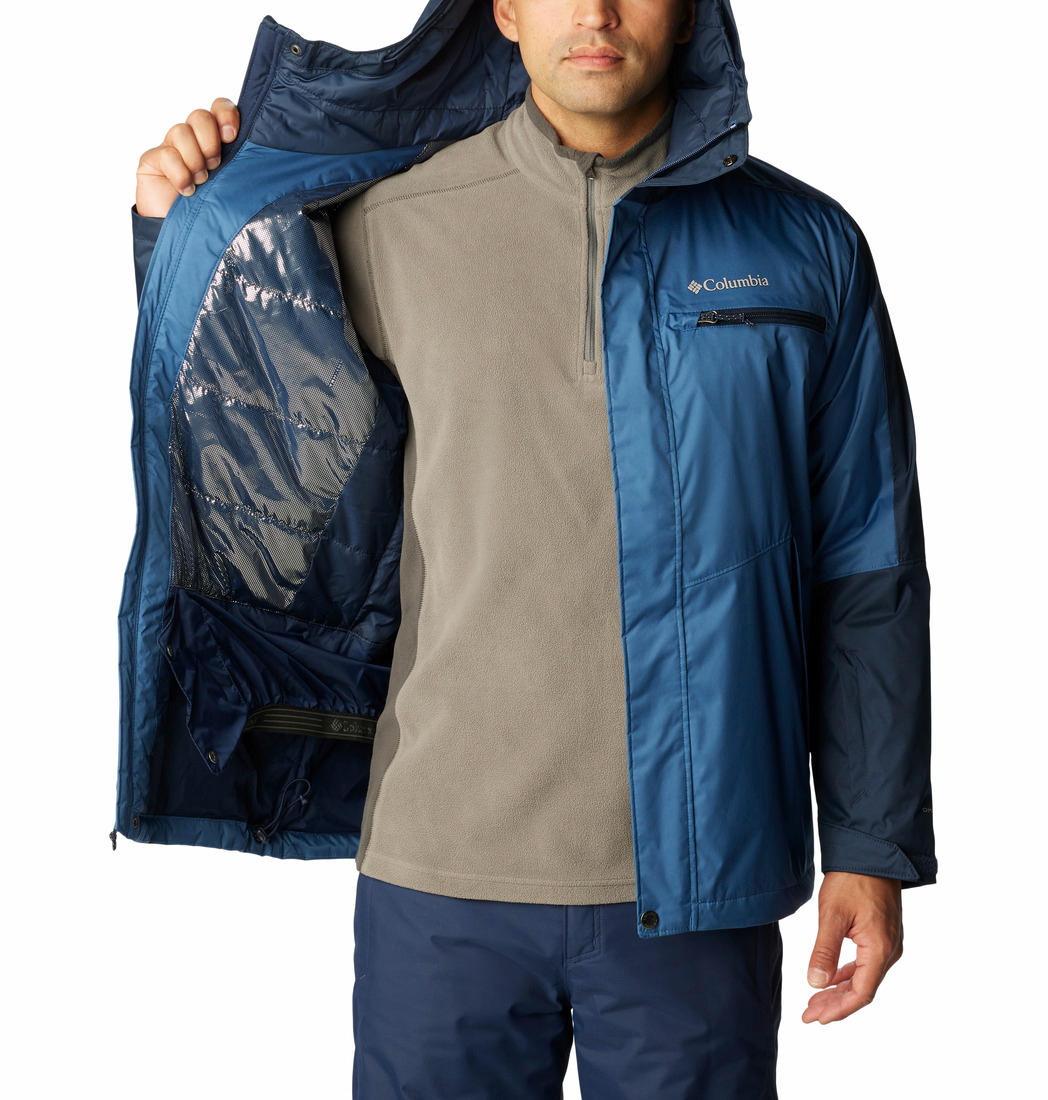 Columbia Men Navy Blue Valley Point Jacket