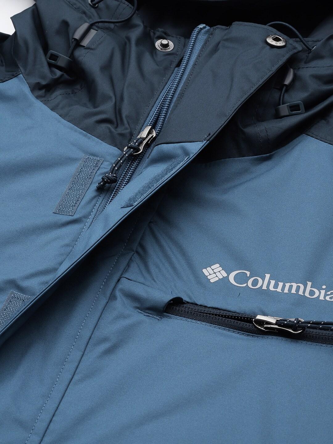 Columbia Men Navy Blue Valley Point Jacket