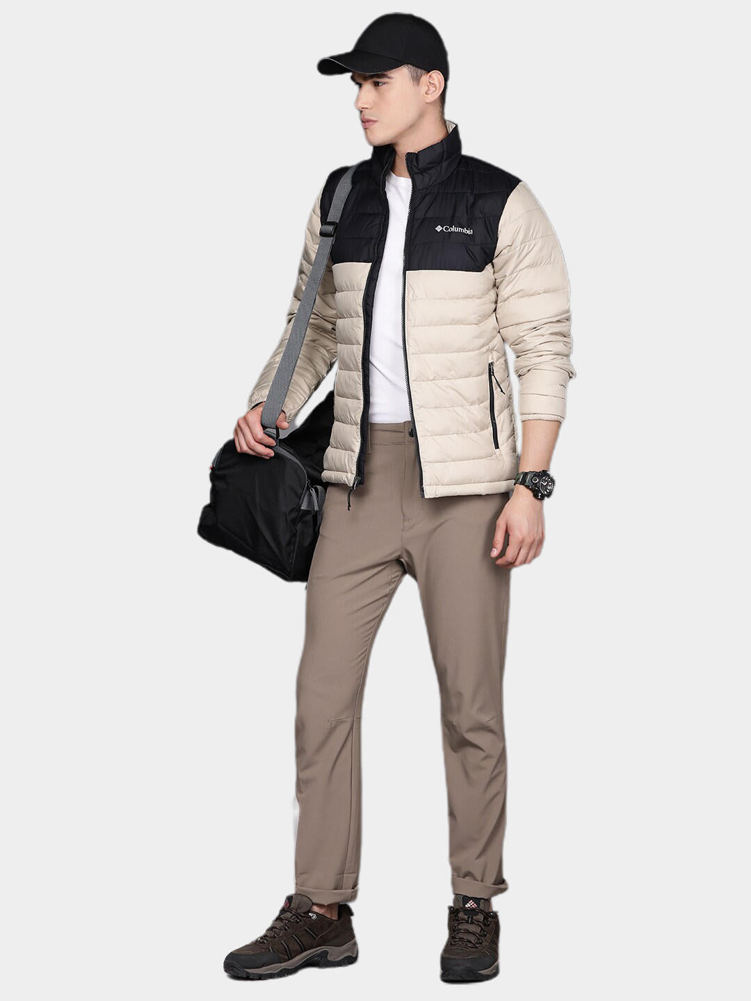 Columbia Men Beige Powder Lite Jacket