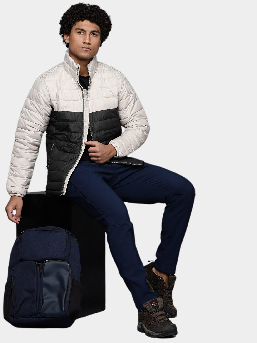 Columbia Men Beige Powder Lite Jacket