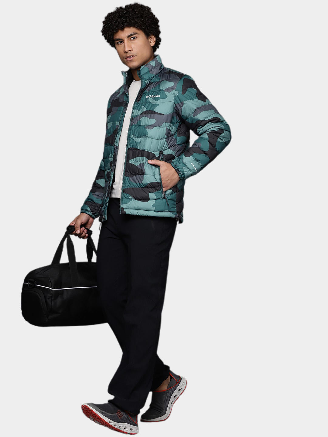 Columbia Men Blue Powder Lite Jacket