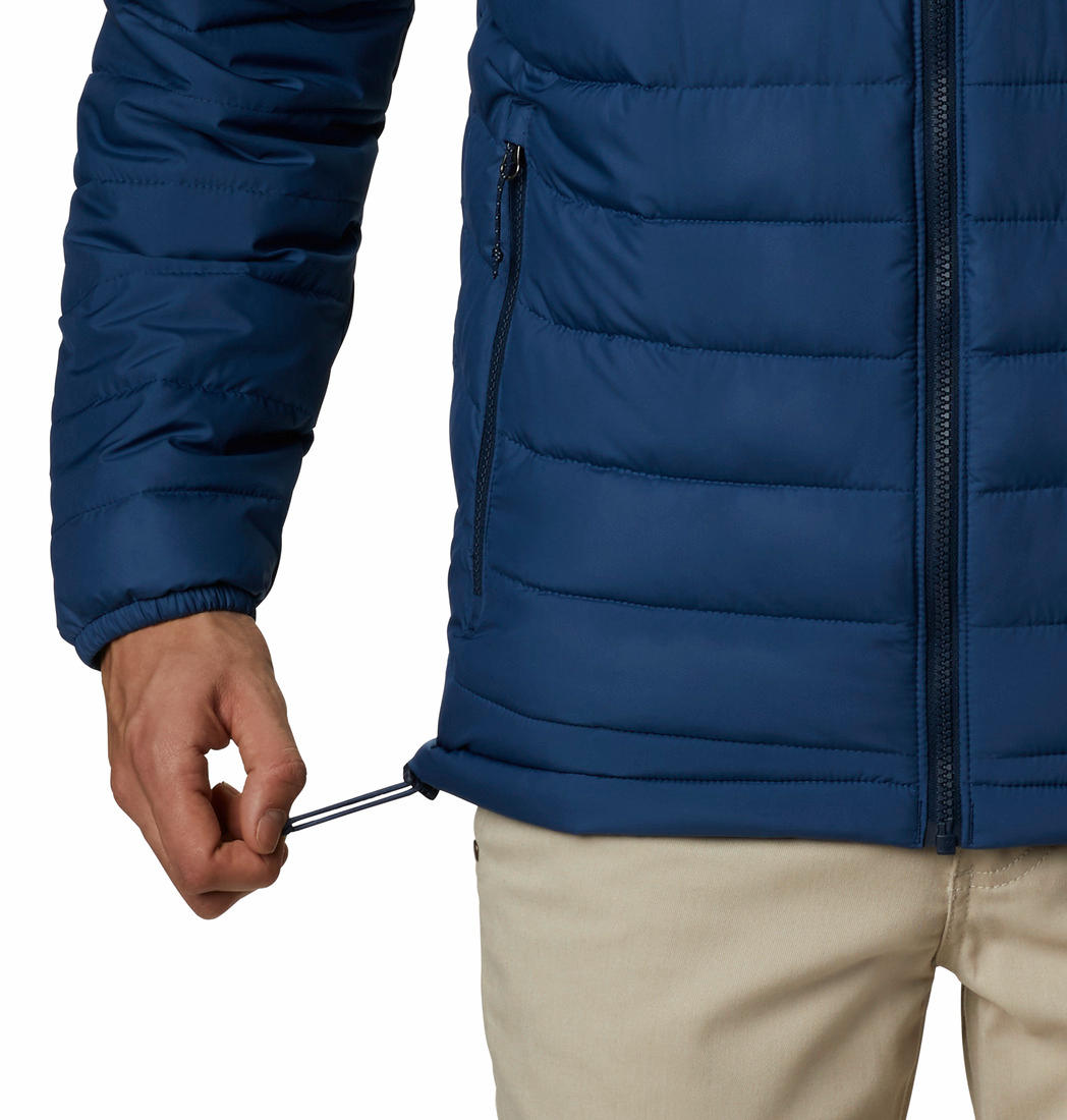 Columbia Men Navy Blue Powder Lite Jacket