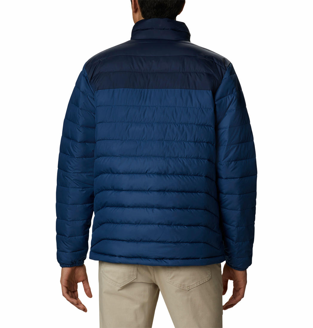 Columbia Men Navy Blue Powder Lite Jacket