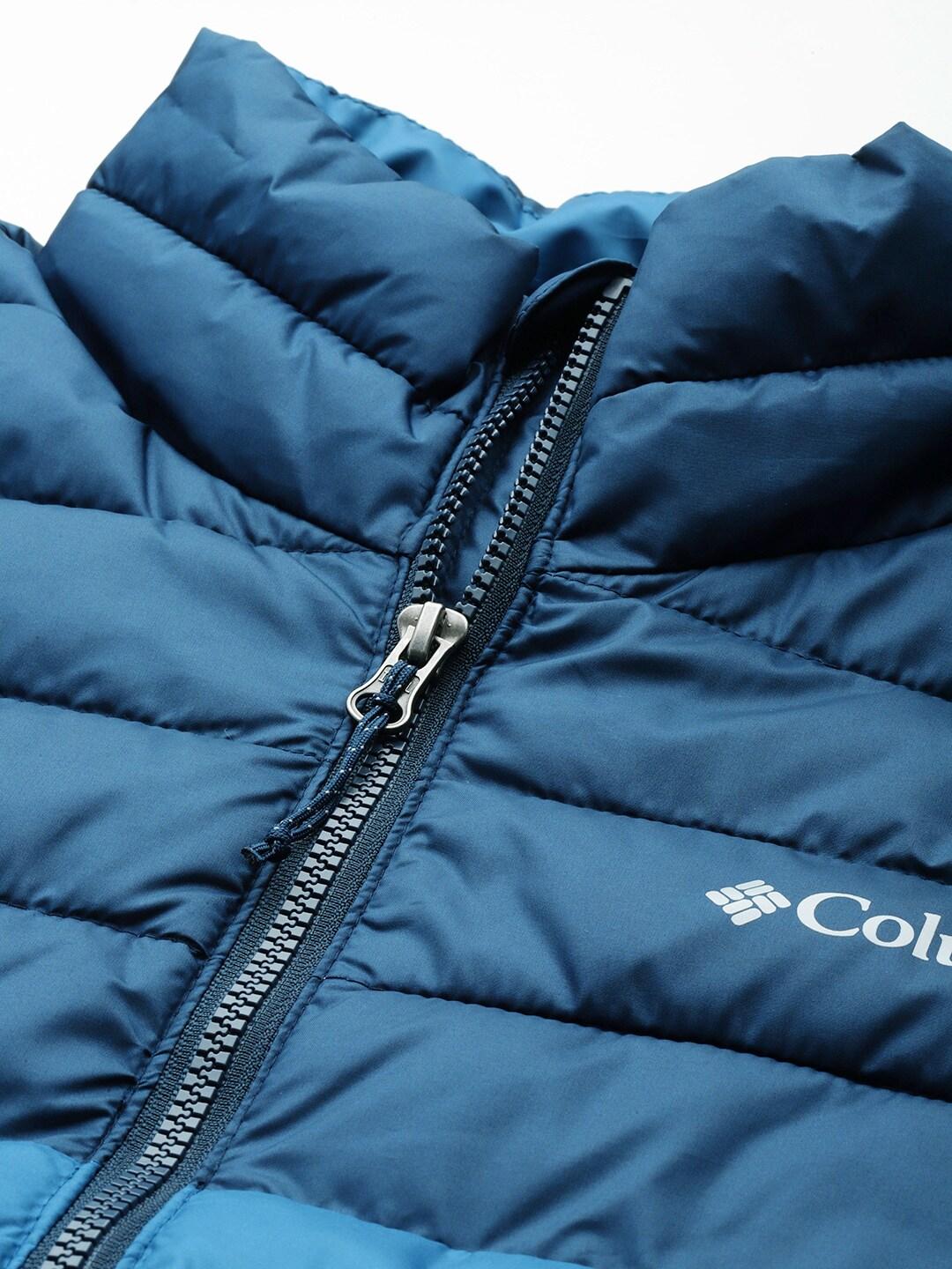 Columbia Men Navy Blue Powder Lite Jacket