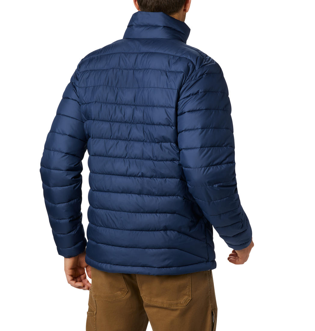 Columbia Men Navy Blue Powder Lite Jacket