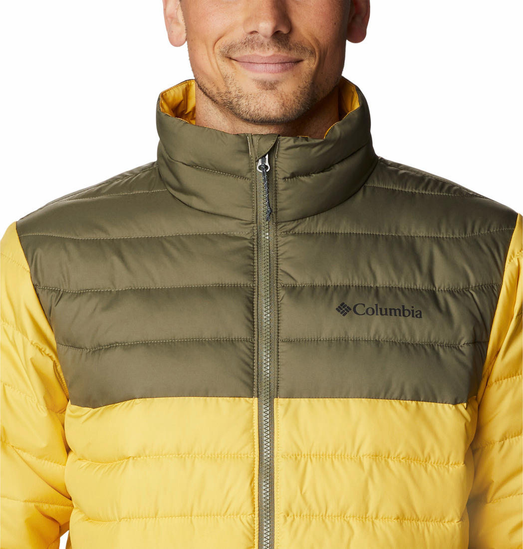Columbia Men Yellow Powder Lite Jacket