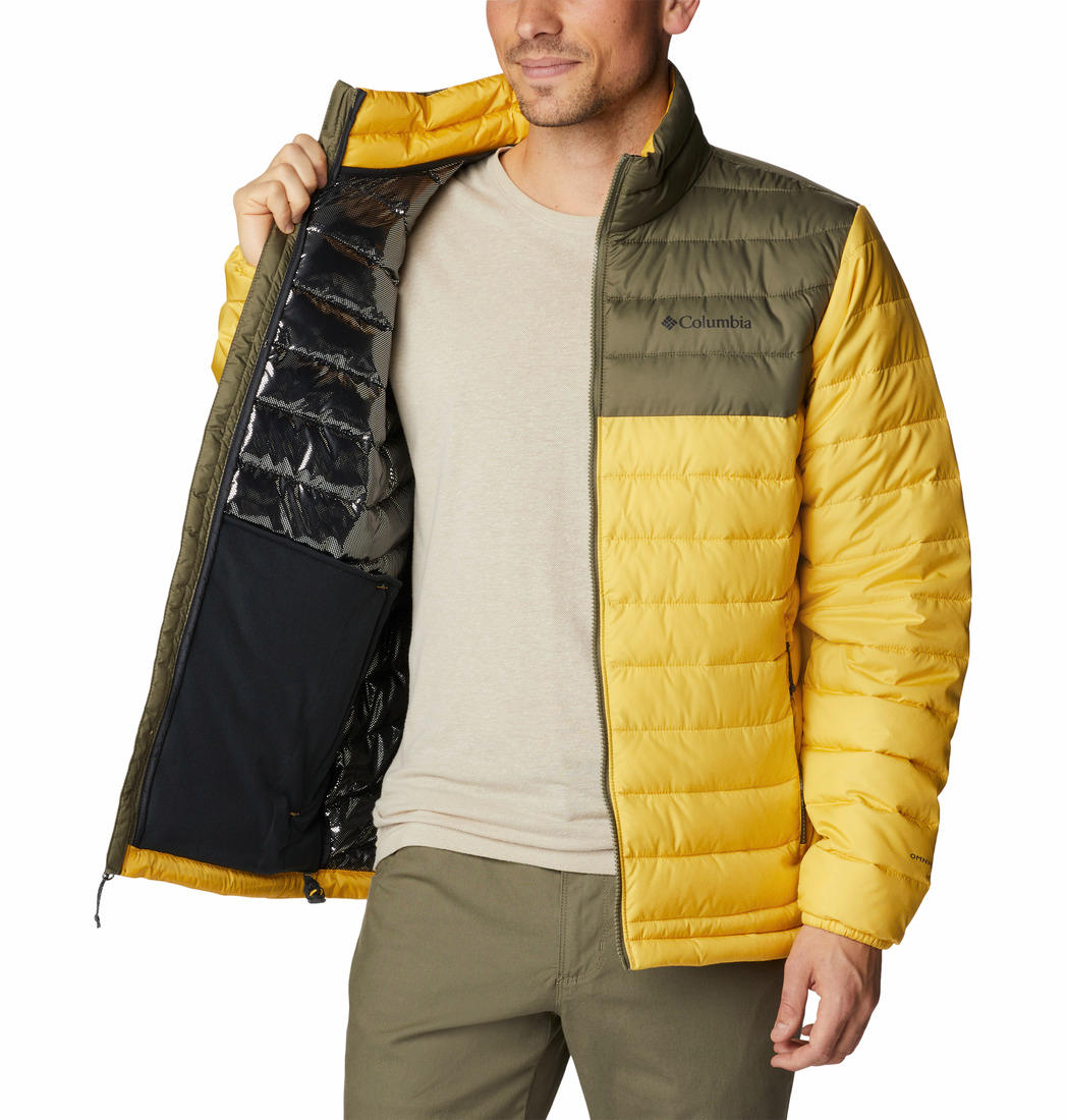 Columbia Men Yellow Powder Lite Jacket