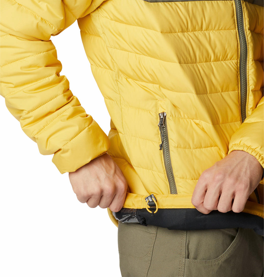 Columbia Men Yellow Powder Lite Jacket