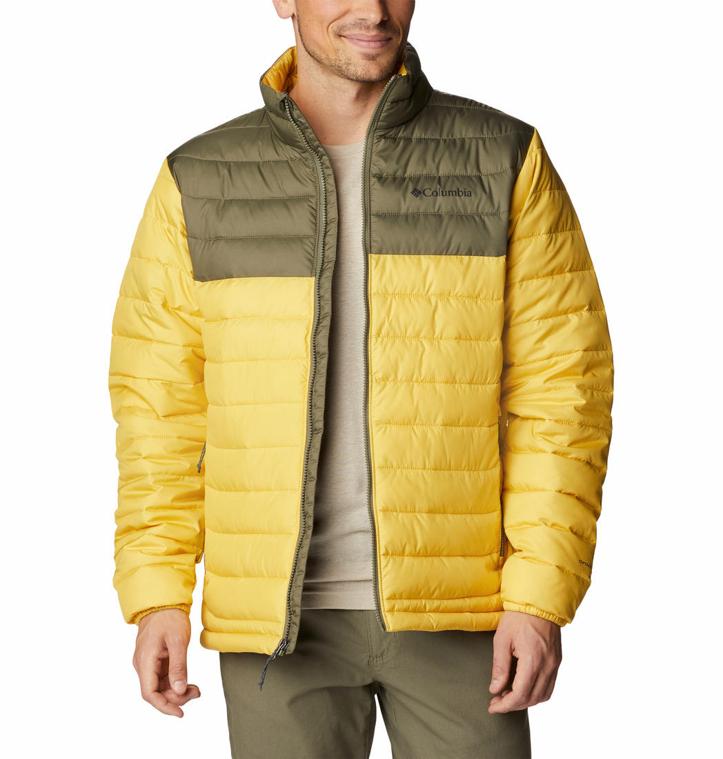 Columbia Men Yellow Powder Lite Jacket