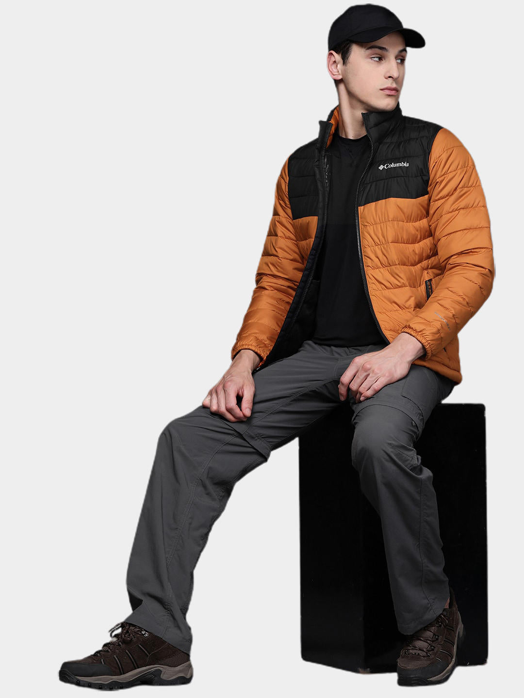 Columbia Men Orange Powder Lite Jacket