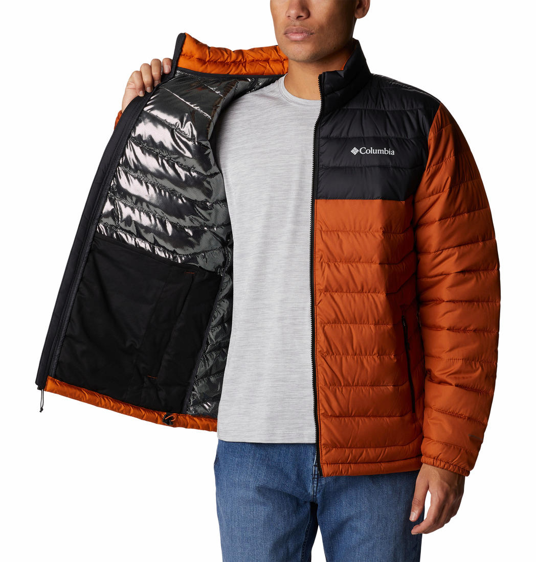 Columbia Men Orange Powder Lite Jacket