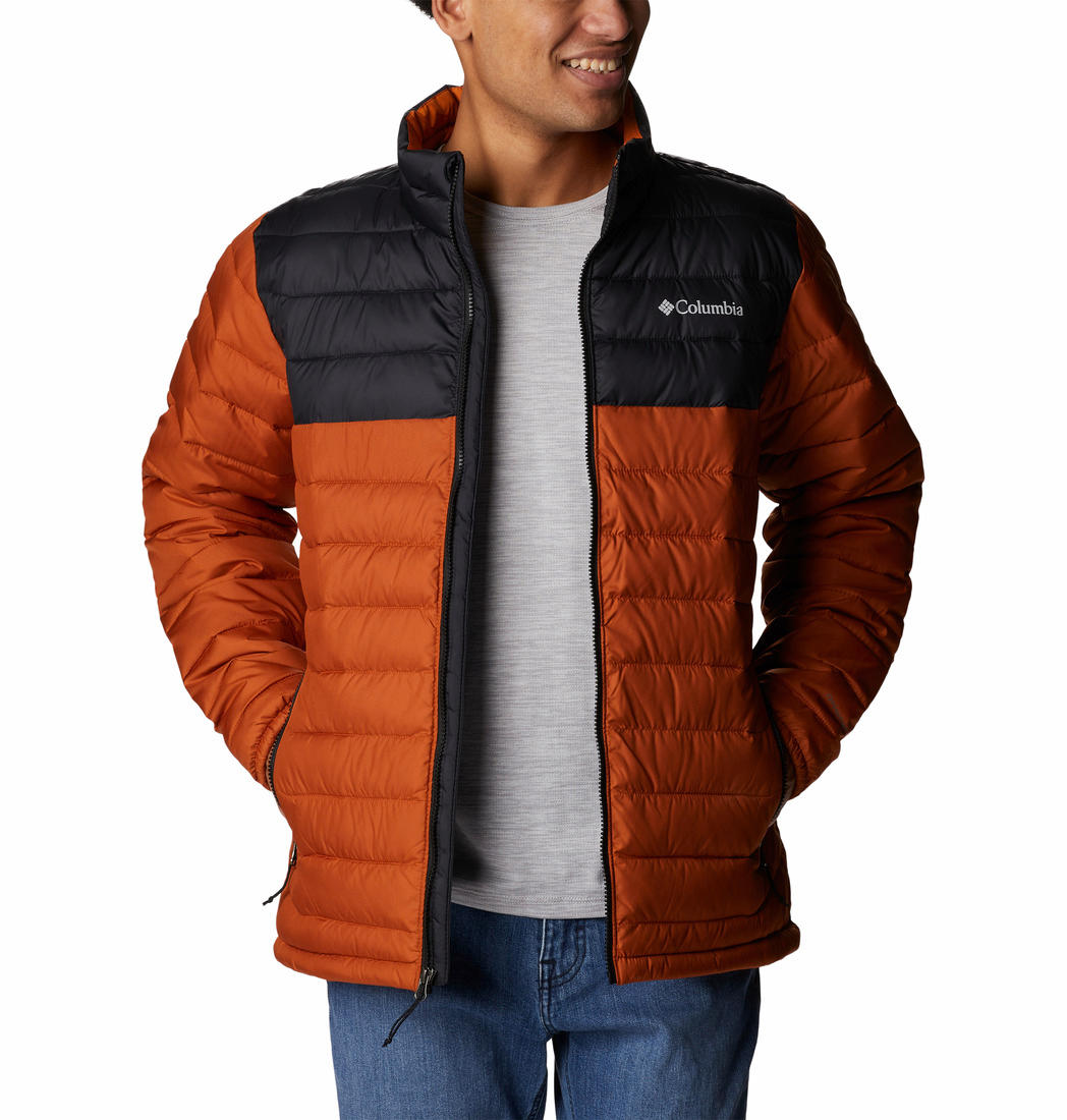 Columbia Men Orange Powder Lite Jacket