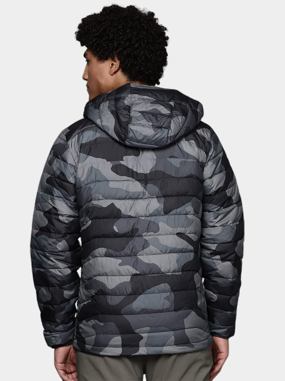 Columbia Men Black Powder Lite Hooded Jacket