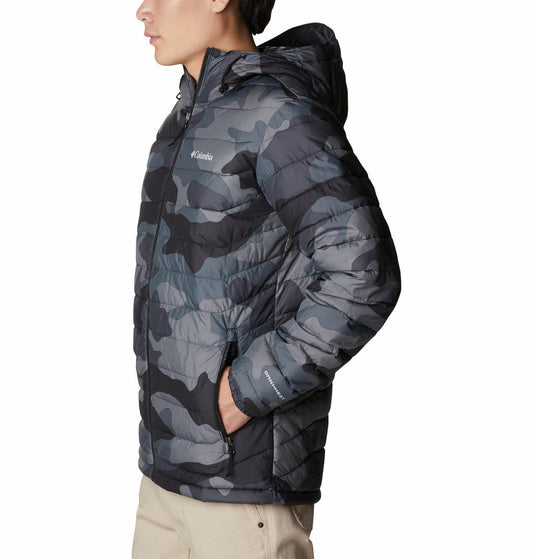Columbia Men Black Powder Lite Hooded Jacket