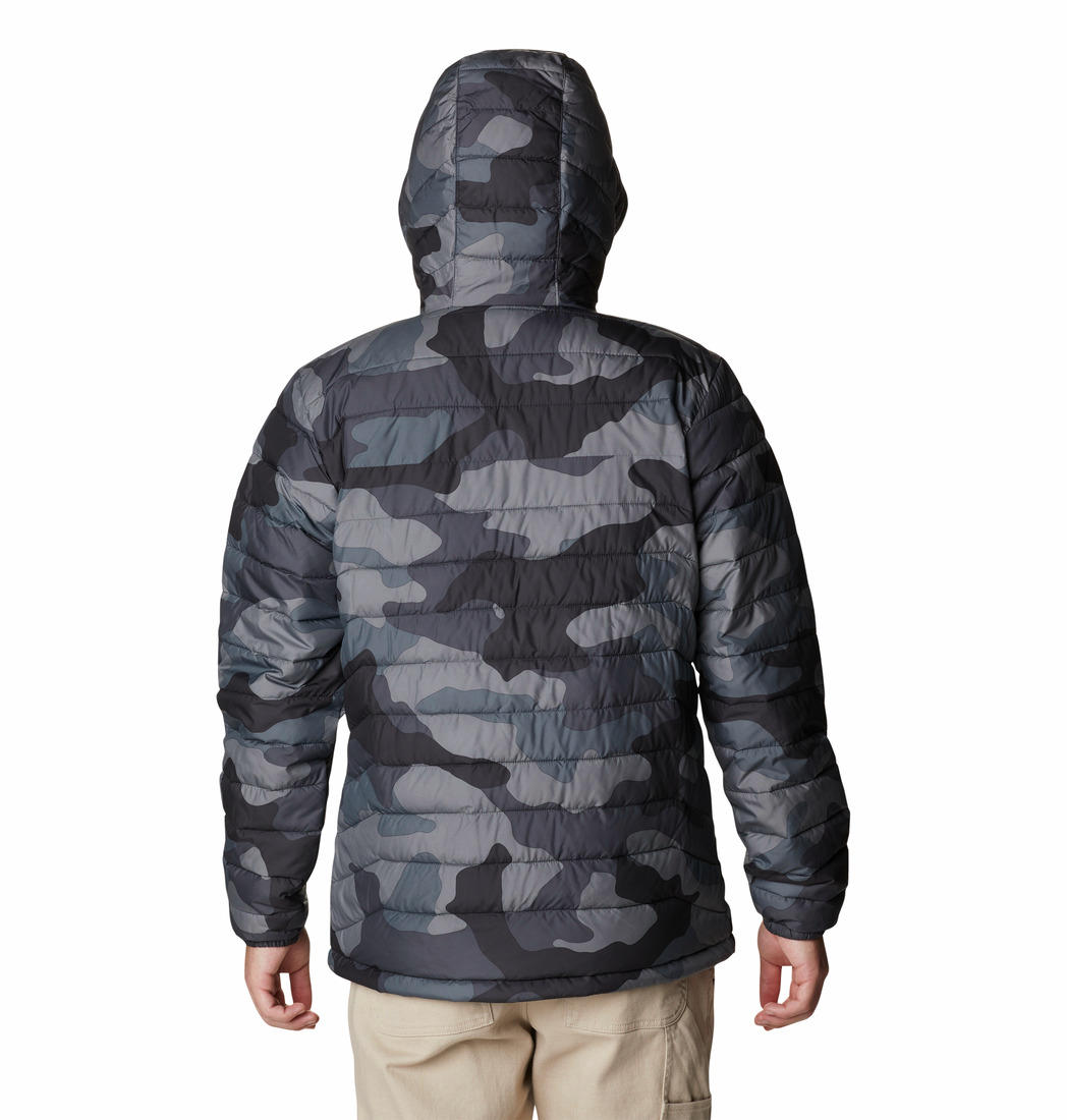 Columbia Men Black Powder Lite Hooded Jacket