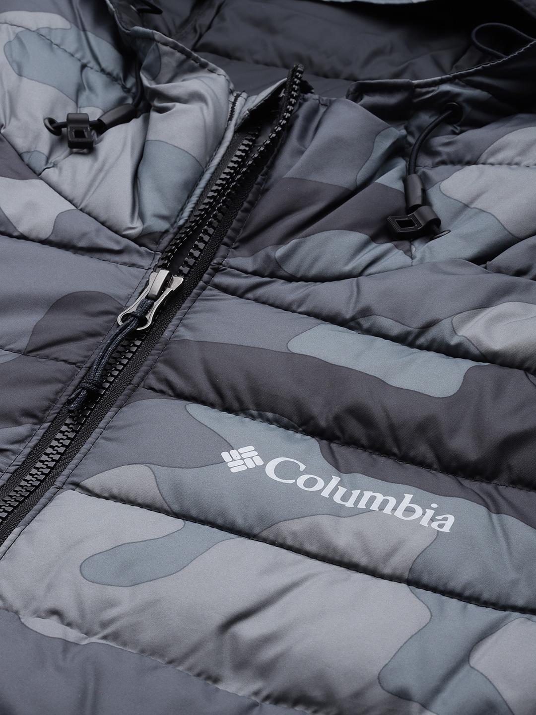 Columbia Men Black Powder Lite Hooded Jacket