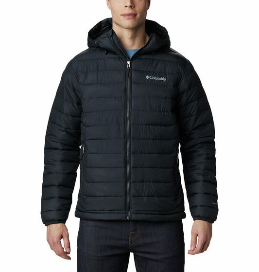 Columbia Men Black Powder Lite Hooded Jacket