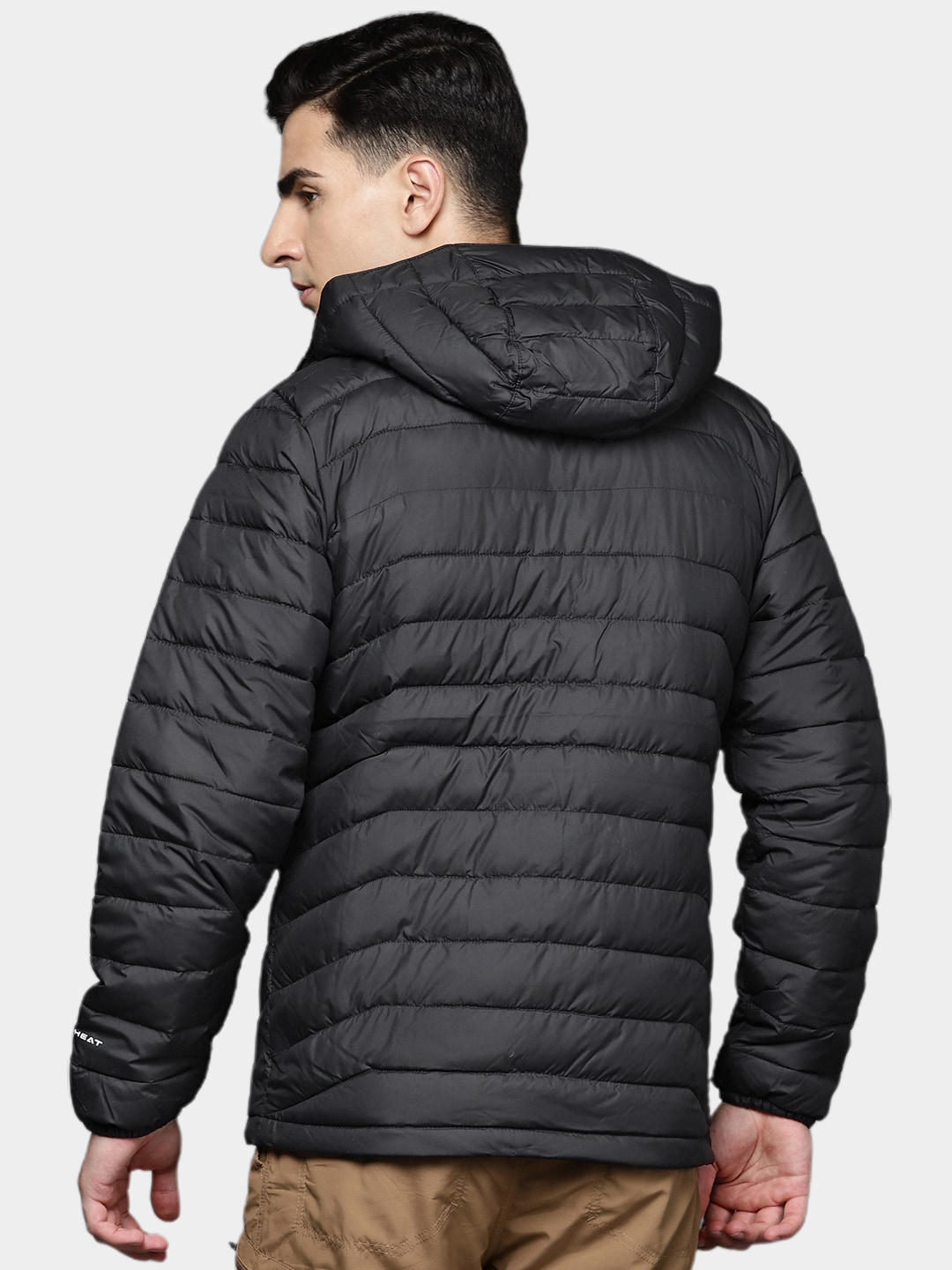 Columbia Men Black Powder Lite Hooded Jacket