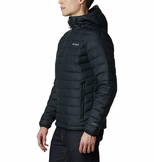 Columbia Men Black Powder Lite Hooded Jacket