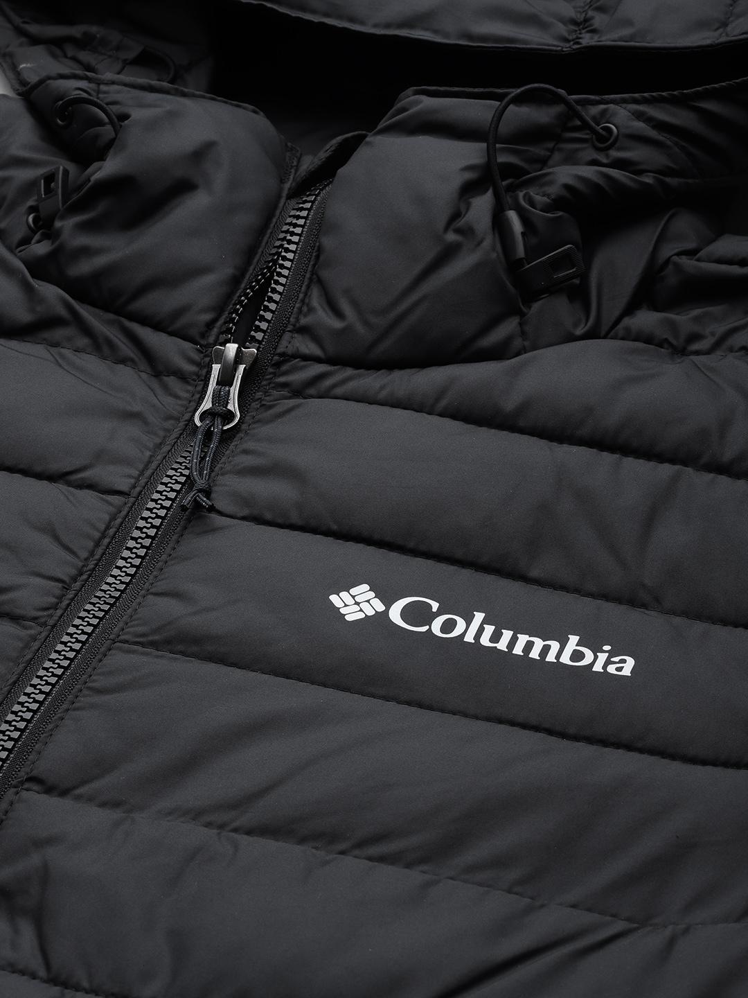 Columbia Men Black Powder Lite Hooded Jacket