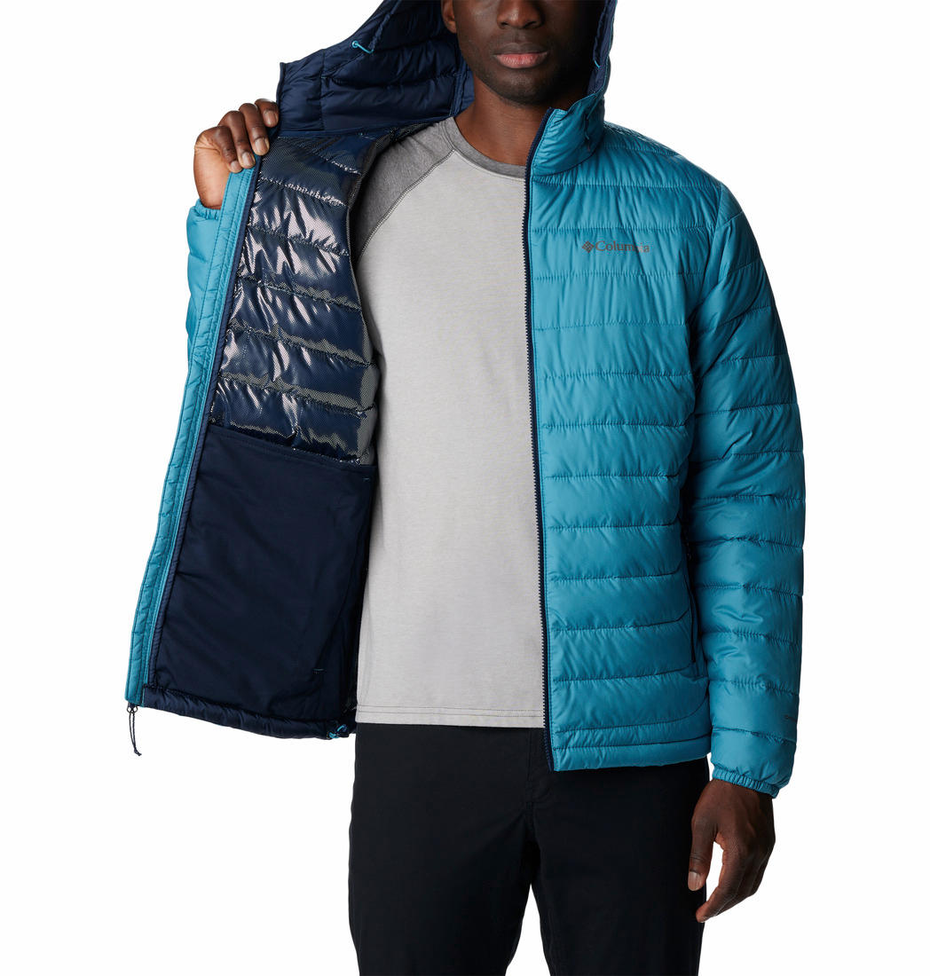Columbia Men Blue Powder Lite Hooded Jacket