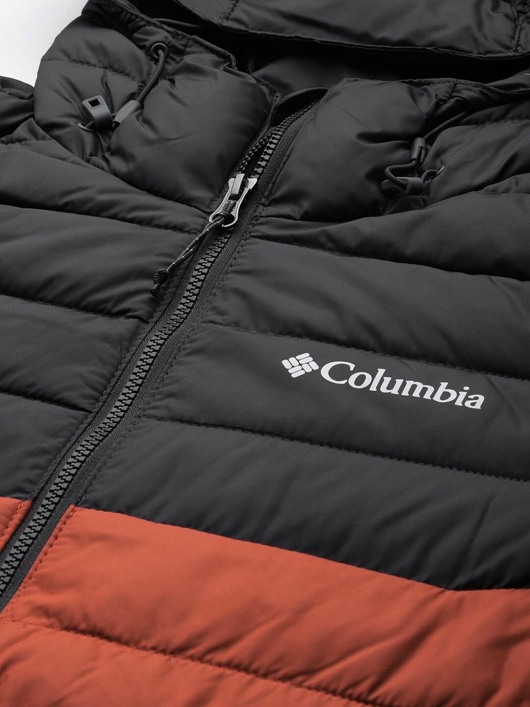 Columbia Men Orange Powder Lite Hooded Jacket