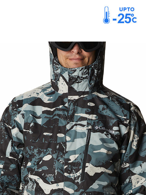 Columbia Men’s Green Omni-Heat Reflective Whirlibird IV Hooded Interchange Jacket