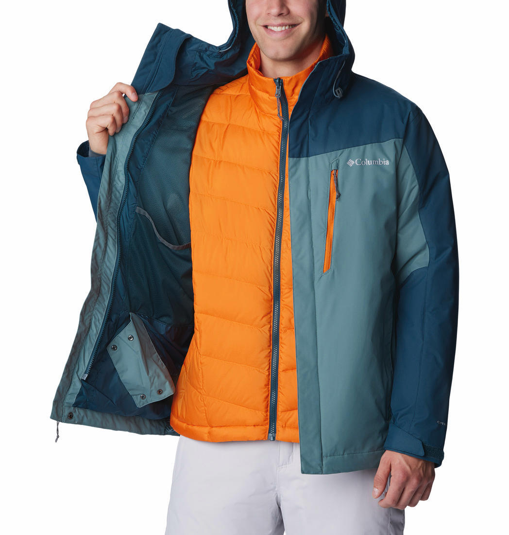 Columbia Men Blue Whirlibird IV Interchange Jacket