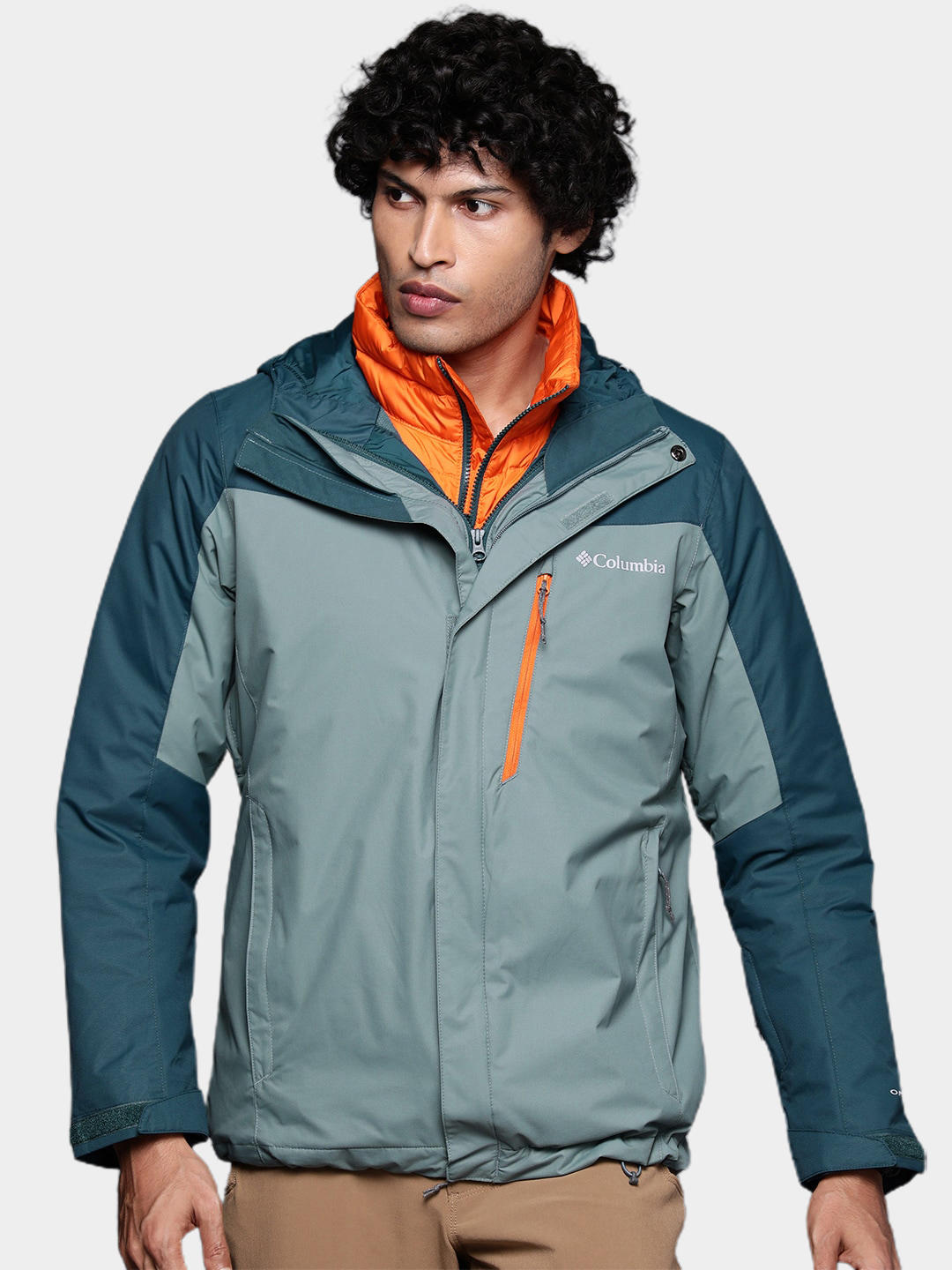 Columbia Men Blue Whirlibird IV Interchange Jacket