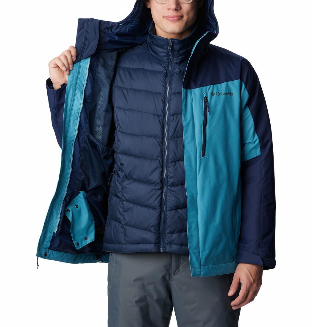 Columbia Men Blue Whirlibird IV Interchange Jacket