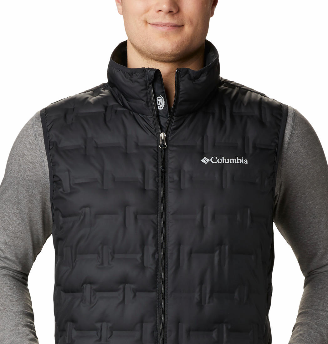 Columbia Men Black Delta Ridge Down Vest
